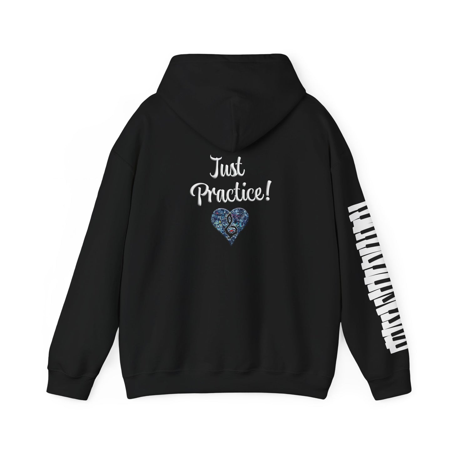 Hunter Hall: Just Practice Piano Sleeve Heavy Blend Hoodie