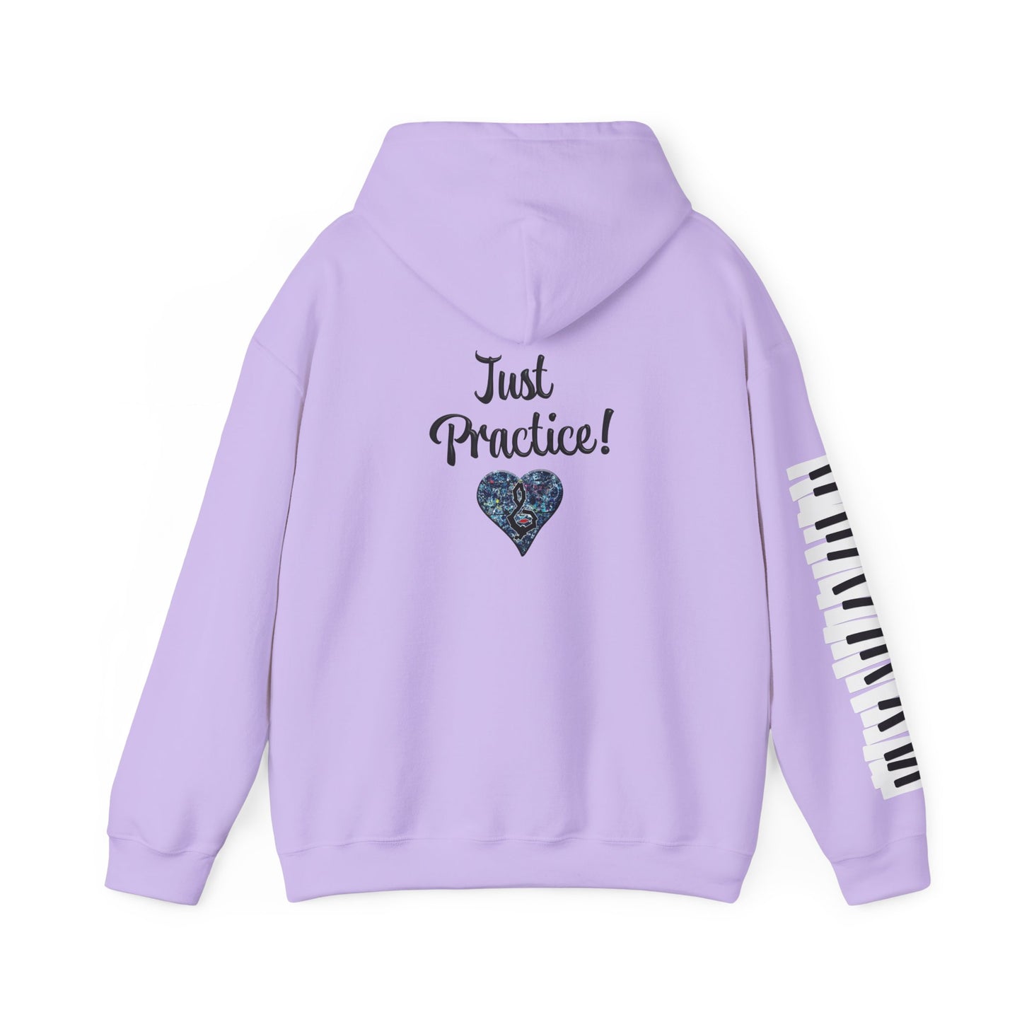 Hunter Hall: Just Practice Piano Sleeve Heavy Blend Hoodie