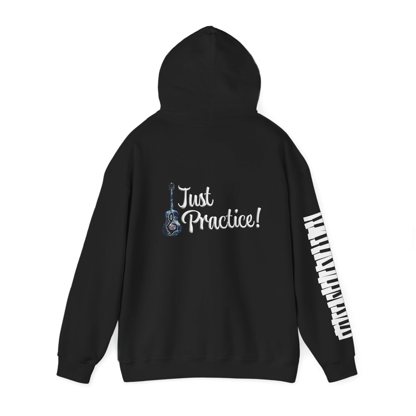 Hunter Hall: Just Practice Guitar and Piano Sleeve Heavy Blend Hoodie