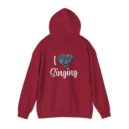 Hunter Hall: I ❤️ Singing Heavy Blend Hoodie