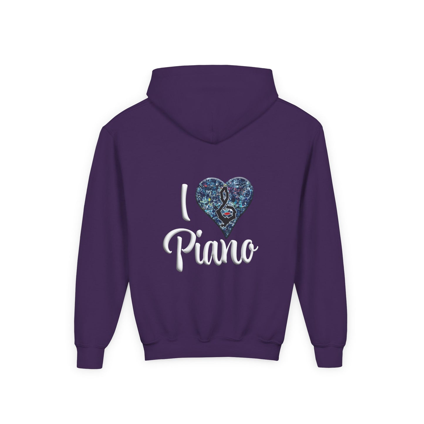 Hunter Hall: I ❤️ Piano Youth Hoodie