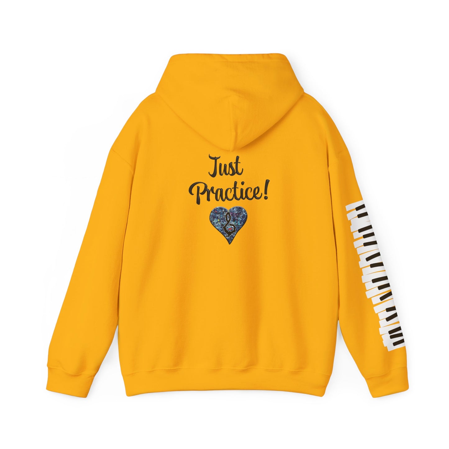 Hunter Hall: Just Practice Piano Sleeve Heavy Blend Hoodie