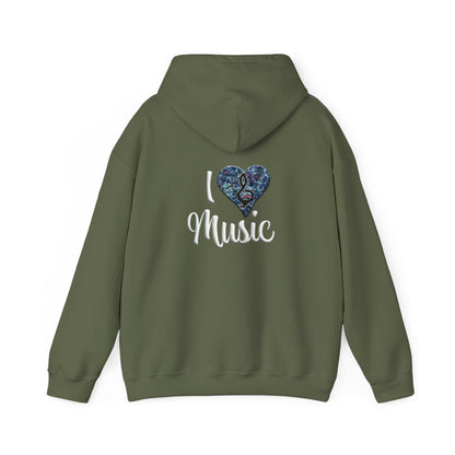 Hunter Hall: I ❤️ Music Heavy Blend Hoodie
