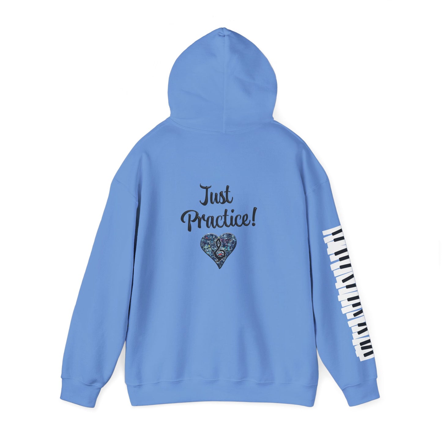 Hunter Hall: Just Practice Piano Sleeve Heavy Blend Hoodie