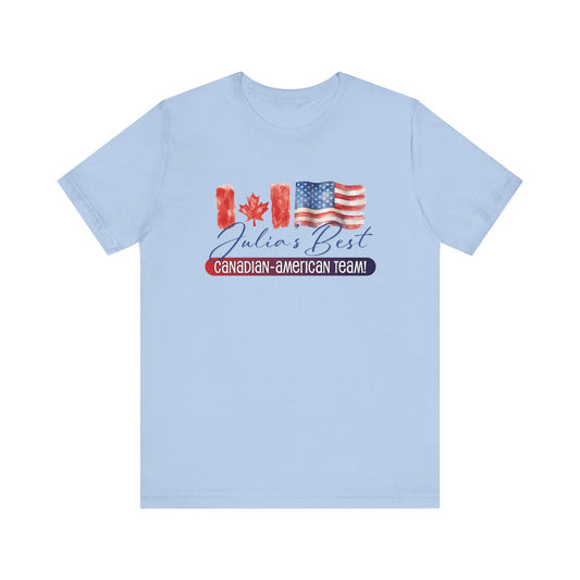 Julia's Best Canadian American Team Unisex Jersey Short Sleeve Tee