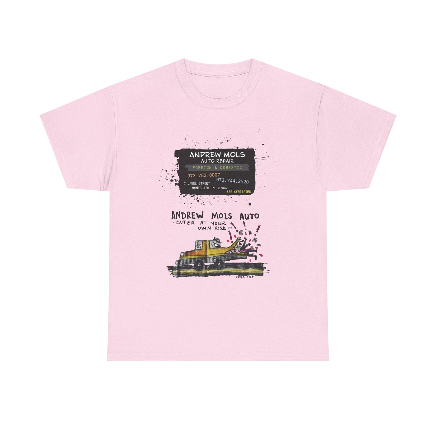 ANDREW MOLS AUTO REPAIR Unisex Heavy Cotton Tee