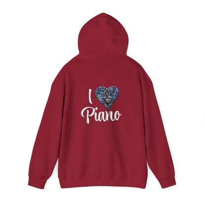 Hunter Hall: I ❤️ Piano Heavy Blend Hoodie