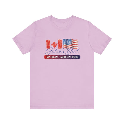 Julia's Best Canadian American Team Unisex Jersey Short Sleeve Tee