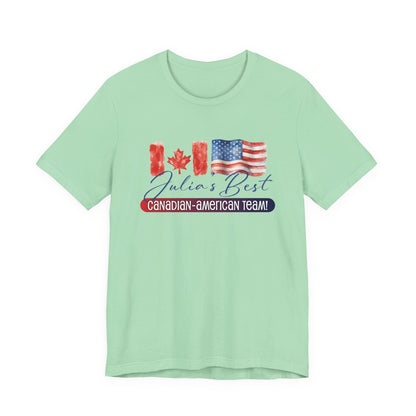 Julia's Best Canadian American Team Unisex Jersey Short Sleeve Tee