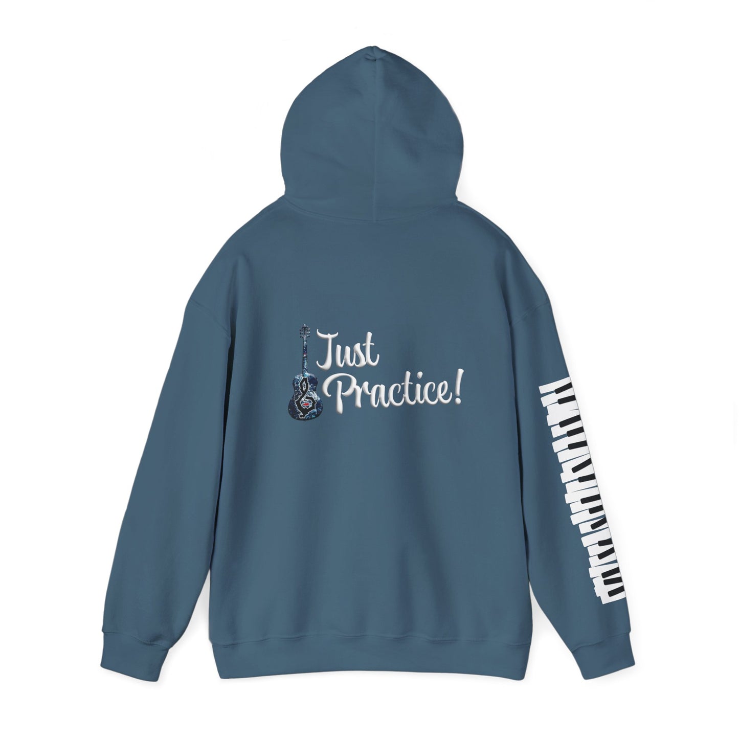 Hunter Hall: Just Practice Guitar and Piano Sleeve Heavy Blend Hoodie