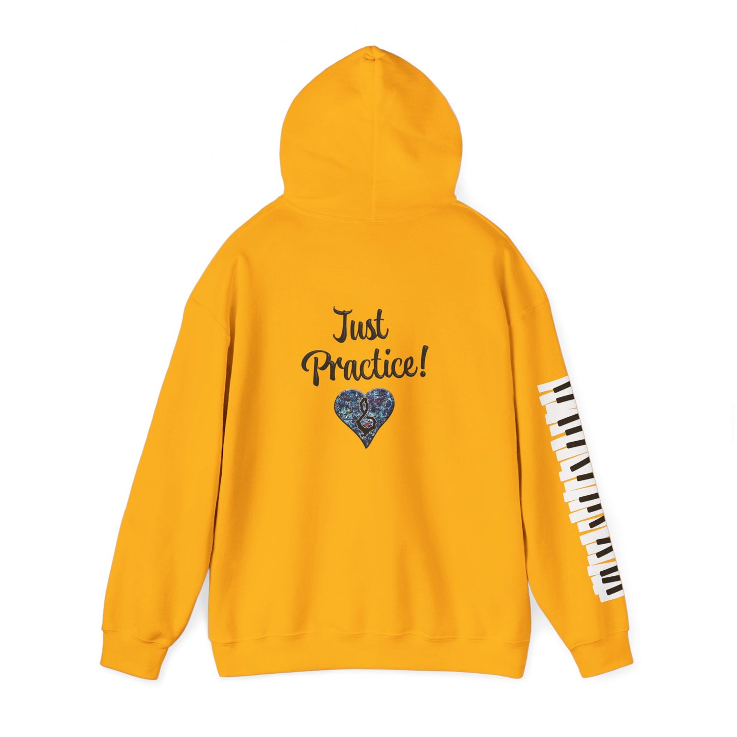 Hunter Hall: Just Practice Piano Sleeve Heavy Blend Hoodie