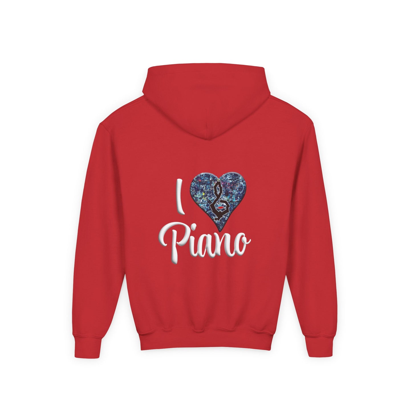 Hunter Hall: I ❤️ Piano Youth Hoodie