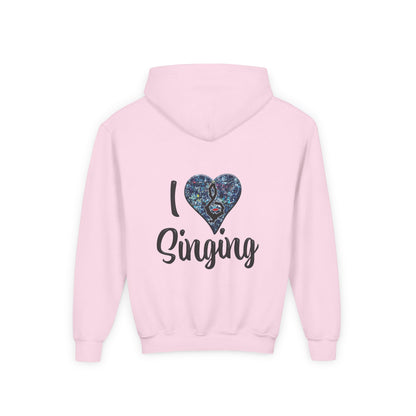 Hunter Hall: I ❤️ Singing Youth Hoodie