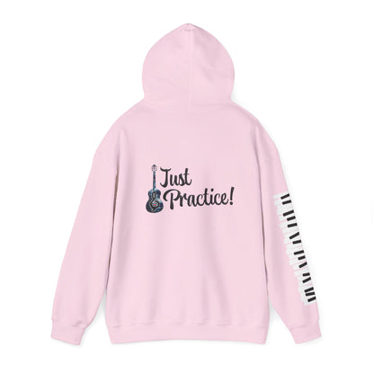 Hunter Hall: Just Practice Guitar and Piano Sleeve Heavy Blend Hoodie