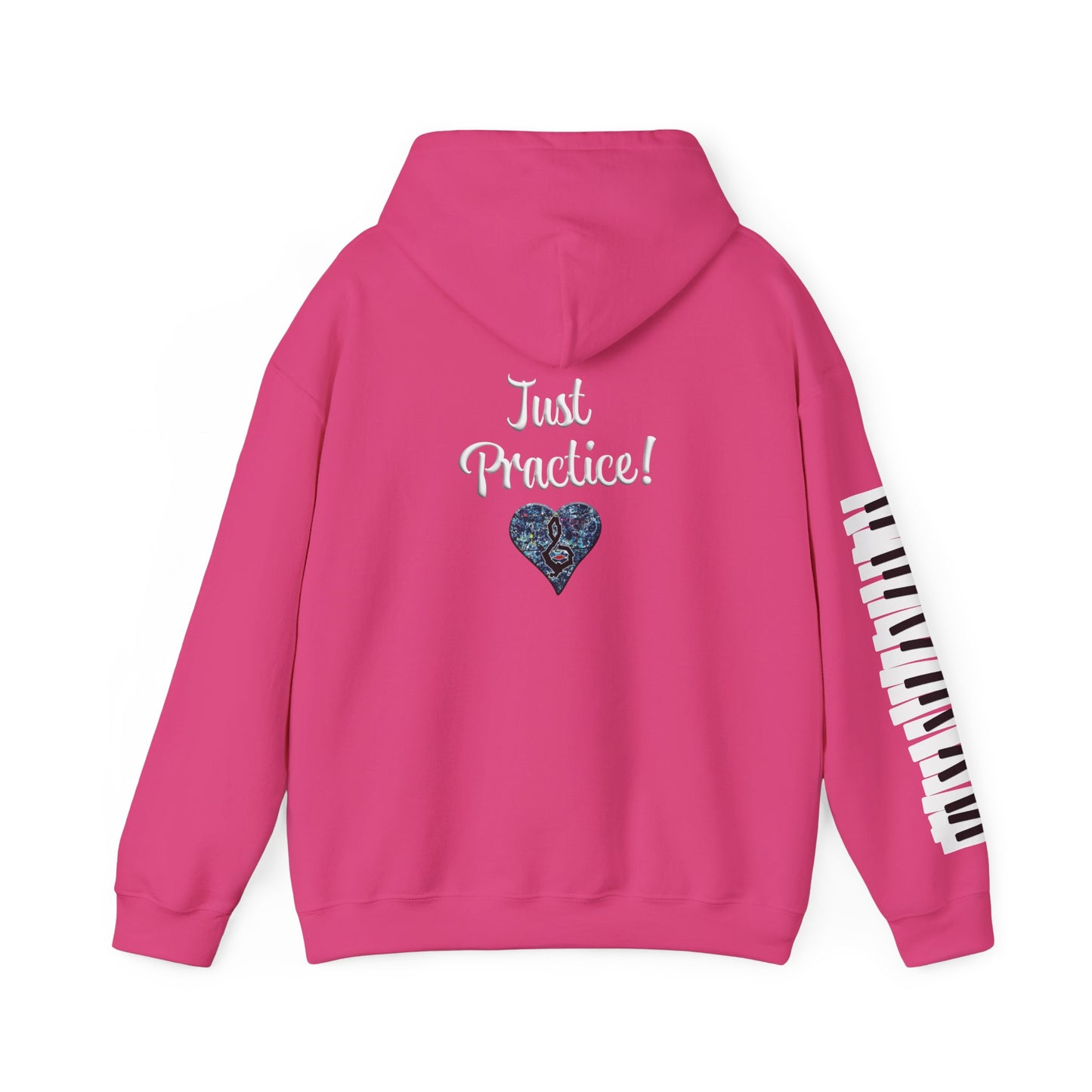 Hunter Hall: Just Practice Piano Sleeve Heavy Blend Hoodie