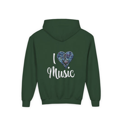 Hunter Hall: I ❤️ Music Youth Hoodie
