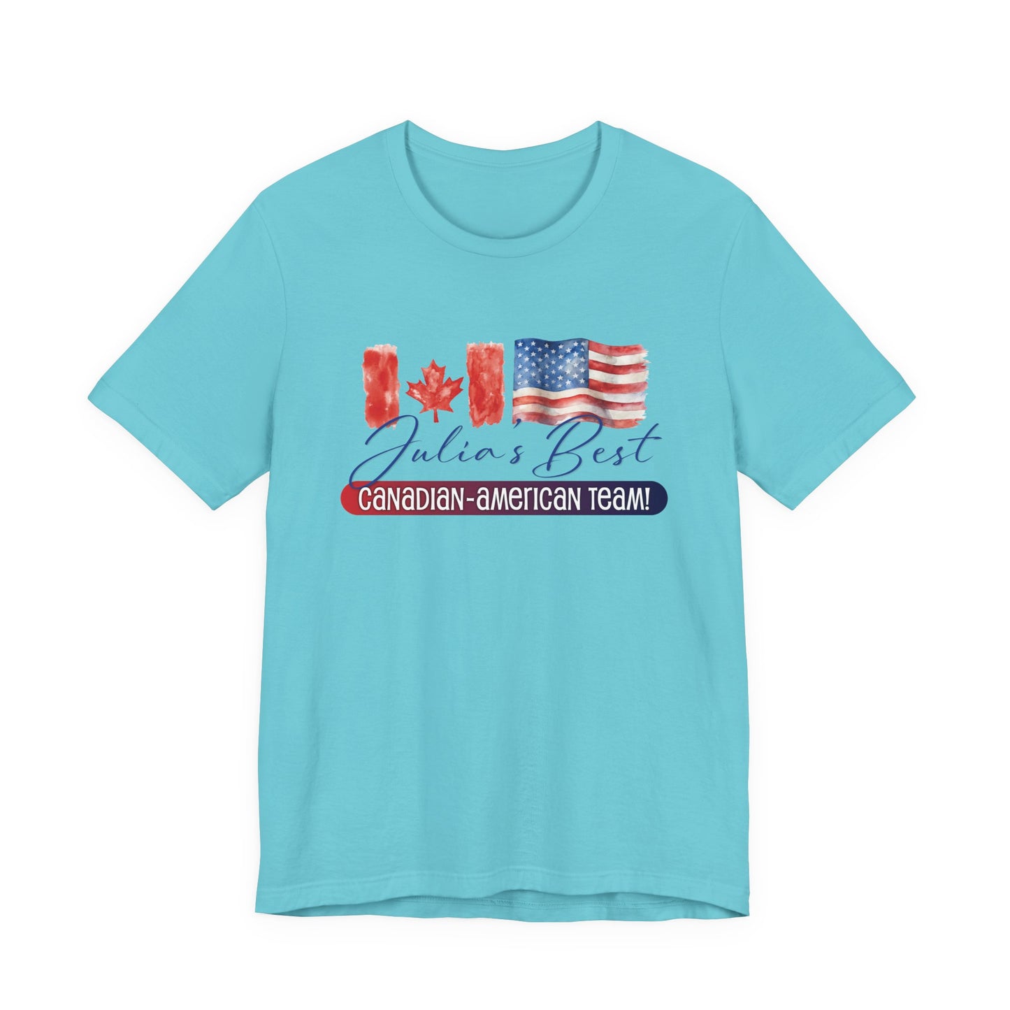 Julia's Best Canadian American Team Unisex Jersey Short Sleeve Tee