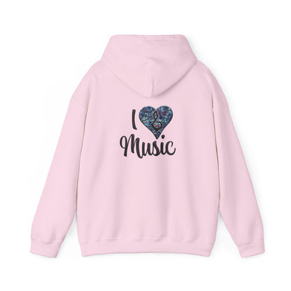 Hunter Hall: I ❤️ Music Heavy Blend Hoodie
