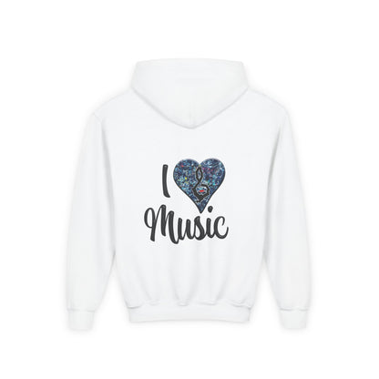 Hunter Hall: I ❤️ Music Youth Hoodie