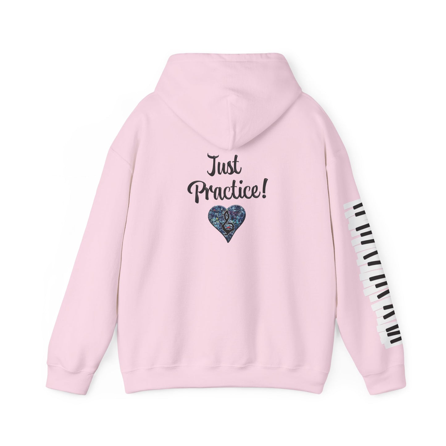 Hunter Hall: Just Practice Piano Sleeve Heavy Blend Hoodie