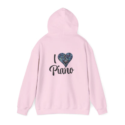 Hunter Hall: I ❤️ Piano Heavy Blend Hoodie