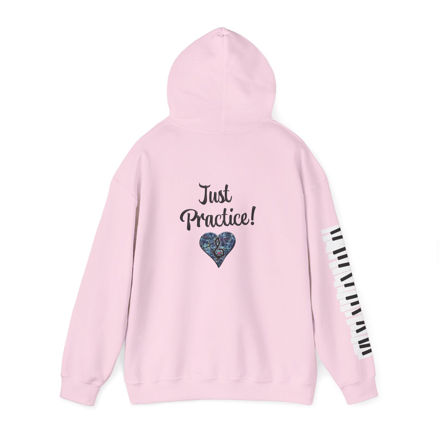 Hunter Hall: Just Practice Piano Sleeve Heavy Blend Hoodie