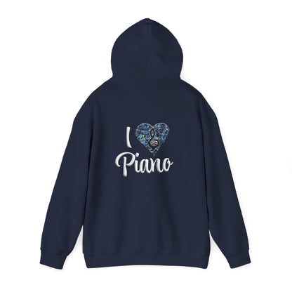 Hunter Hall: I ❤️ Piano Heavy Blend Hoodie