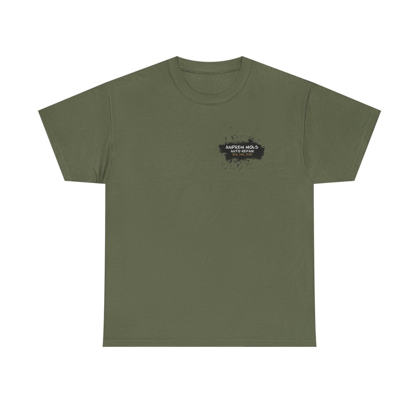 ANDREW MOLS AUTO REPAIR Unisex Heavy Cotton Tee B