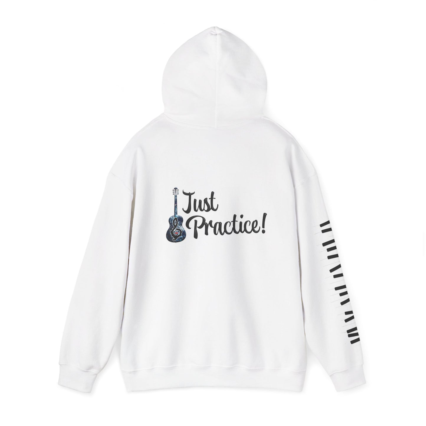 Hunter Hall: Just Practice Guitar and Piano Sleeve Heavy Blend Hoodie