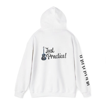 Hunter Hall: Just Practice Guitar and Piano Sleeve Heavy Blend Hoodie