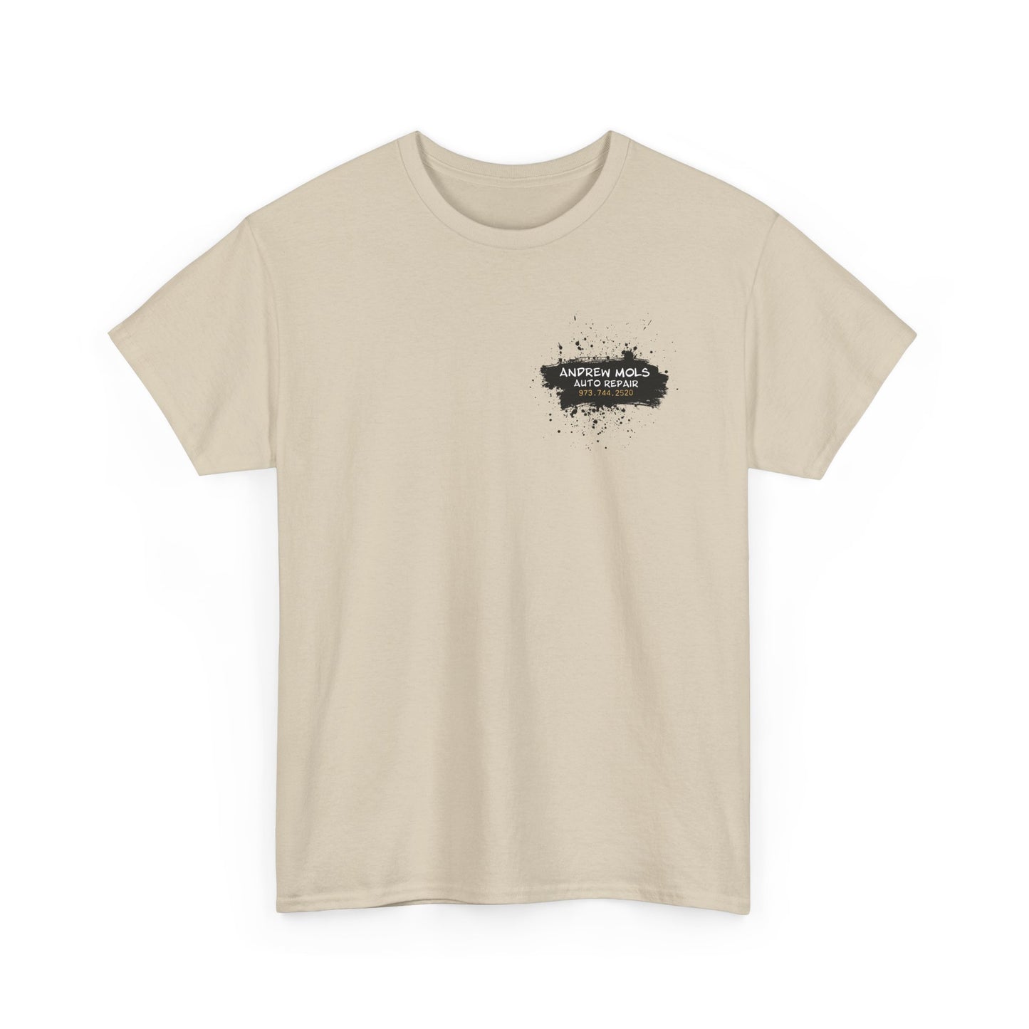 ANDREW MOLS AUTO REPAIR Unisex Heavy Cotton Tee B