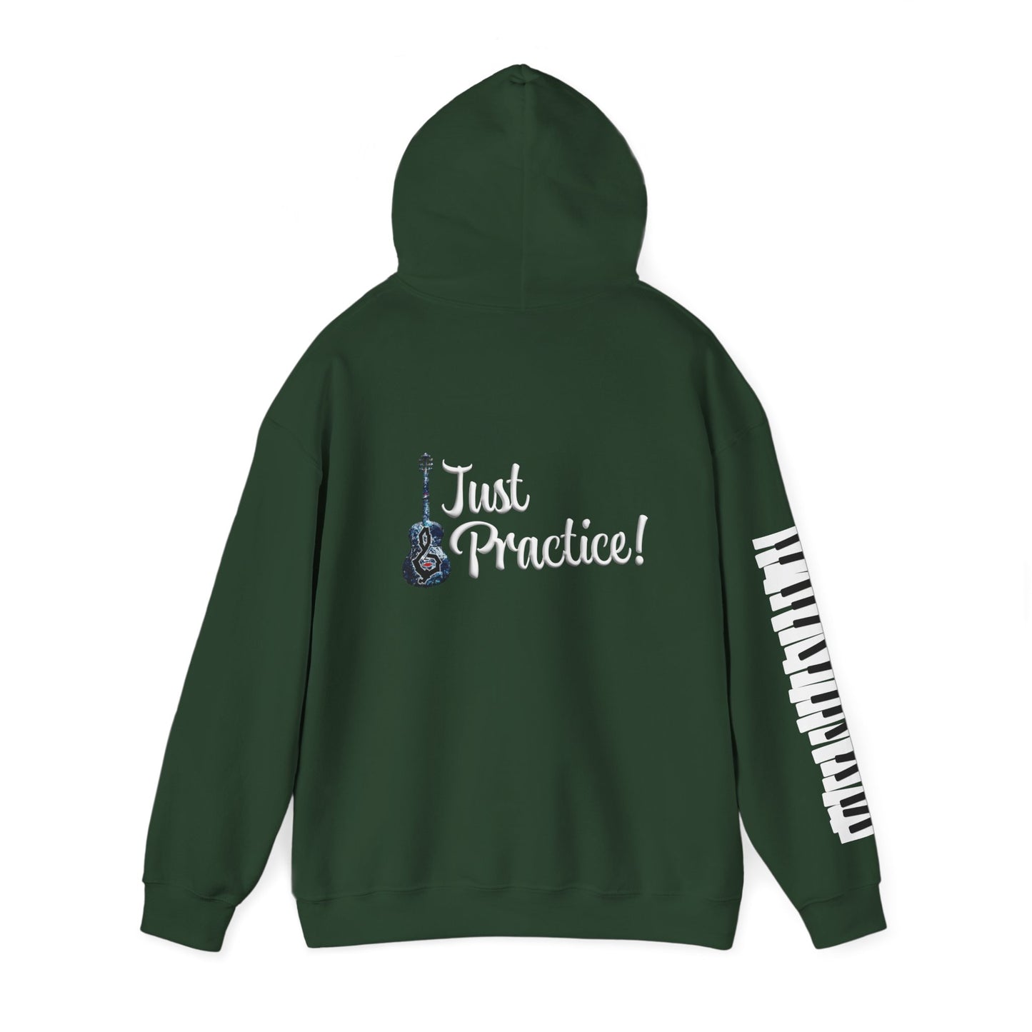 Hunter Hall: Just Practice Guitar and Piano Sleeve Heavy Blend Hoodie