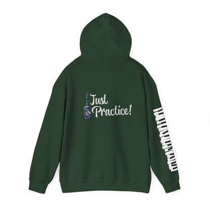 Hunter Hall: Just Practice Guitar and Piano Sleeve Heavy Blend Hoodie