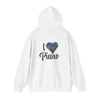 Hunter Hall: I ❤️ Piano Heavy Blend Hoodie