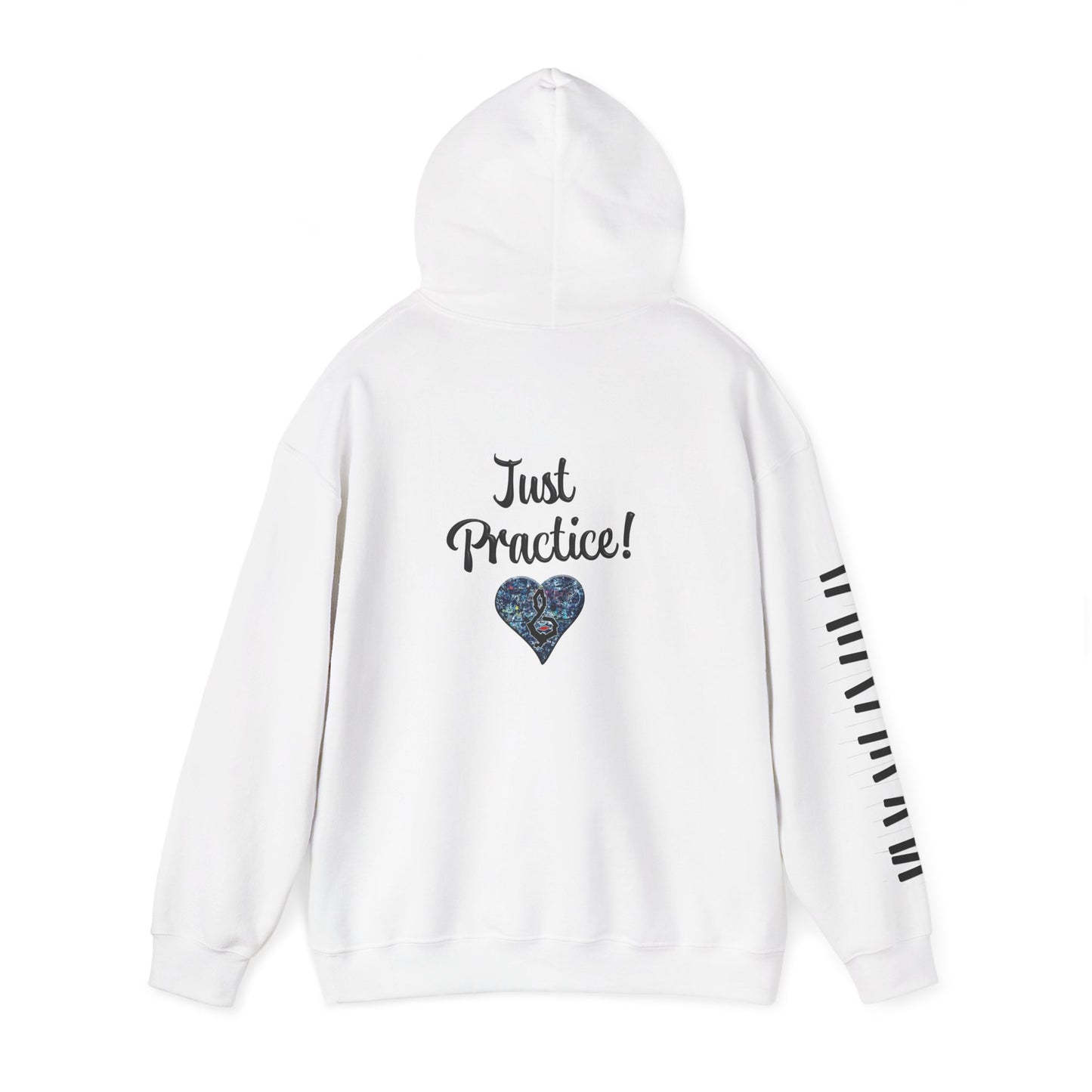 Hunter Hall: Just Practice Piano Sleeve Heavy Blend Hoodie