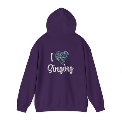 Hunter Hall: I ❤️ Singing Heavy Blend Hoodie