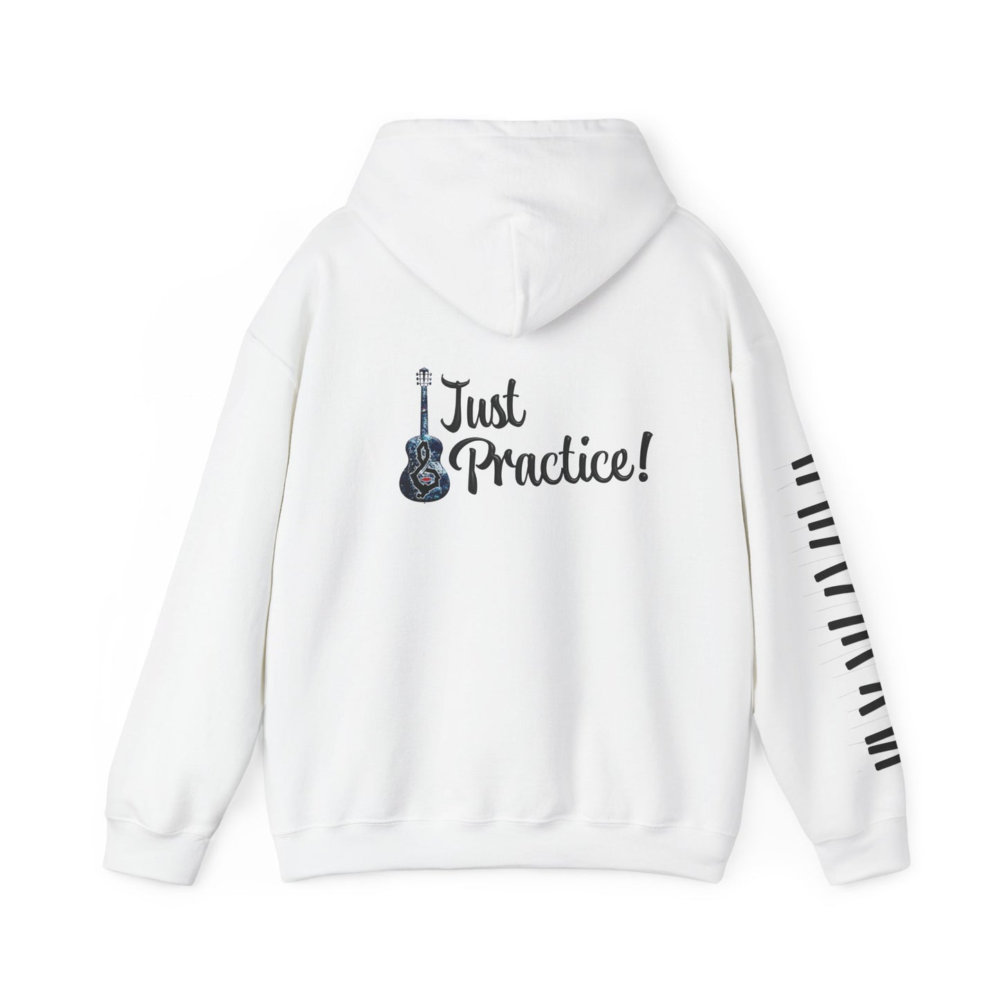 Hunter Hall: Just Practice Guitar and Piano Sleeve Heavy Blend Hoodie