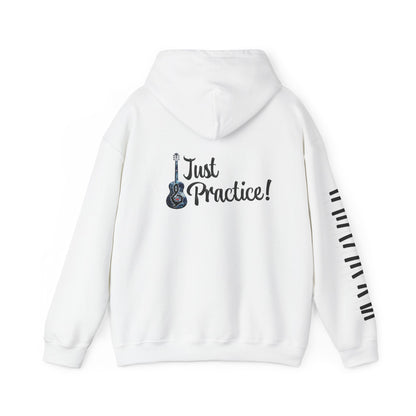 Hunter Hall: Just Practice Guitar and Piano Sleeve Heavy Blend Hoodie