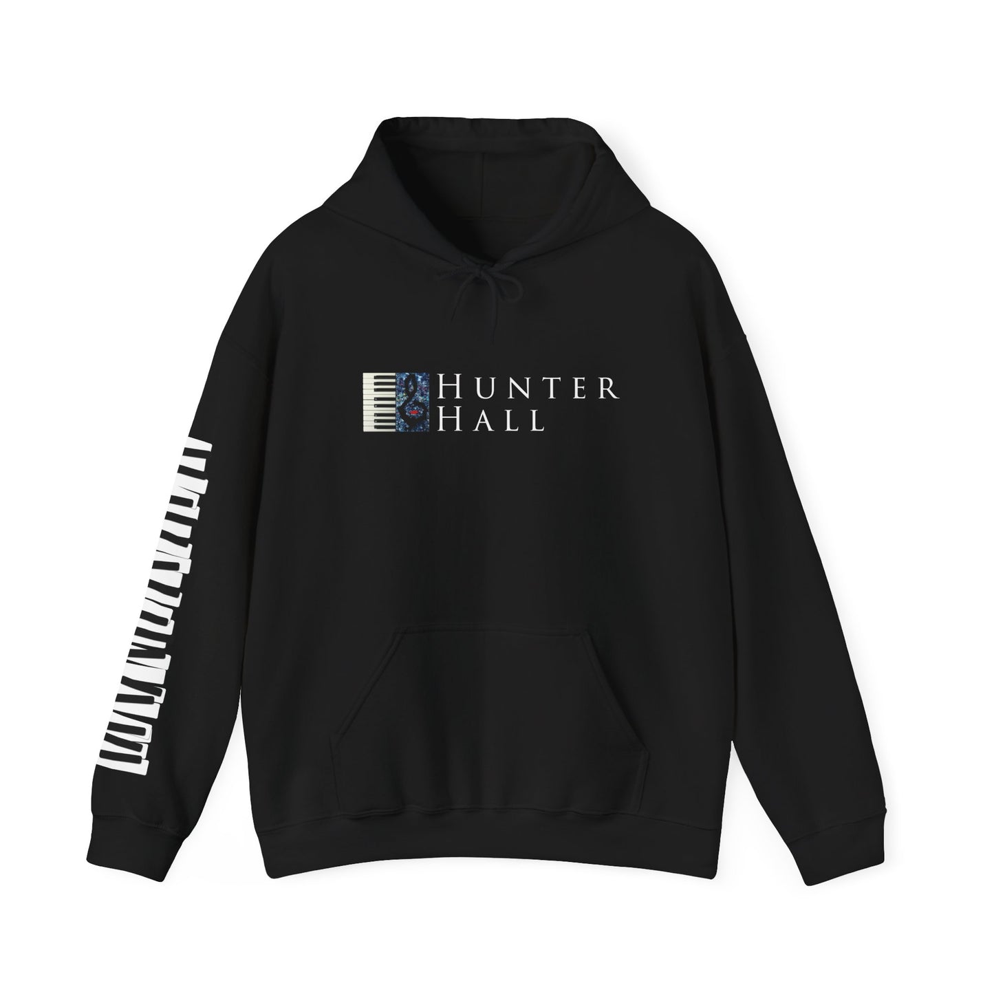 Hunter Hall: Just Practice Piano Sleeve Heavy Blend Hoodie