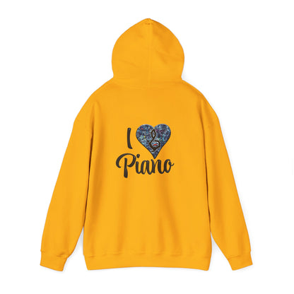 Hunter Hall: I ❤️ Piano Heavy Blend Hoodie