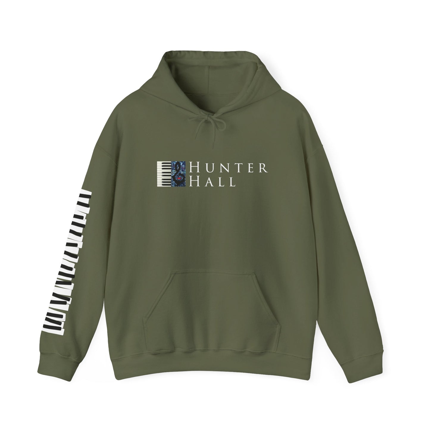 Hunter Hall: Just Practice Piano Sleeve Heavy Blend Hoodie