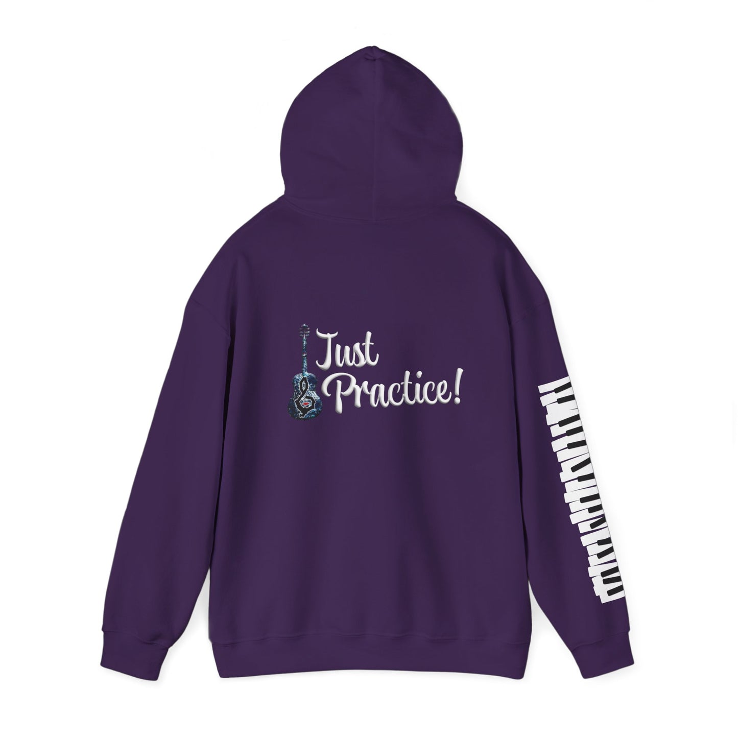 Hunter Hall: Just Practice Guitar and Piano Sleeve Heavy Blend Hoodie