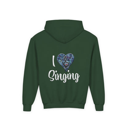 Hunter Hall: I ❤️ Singing Youth Hoodie