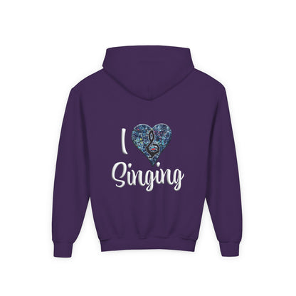 Hunter Hall: I ❤️ Singing Youth Hoodie