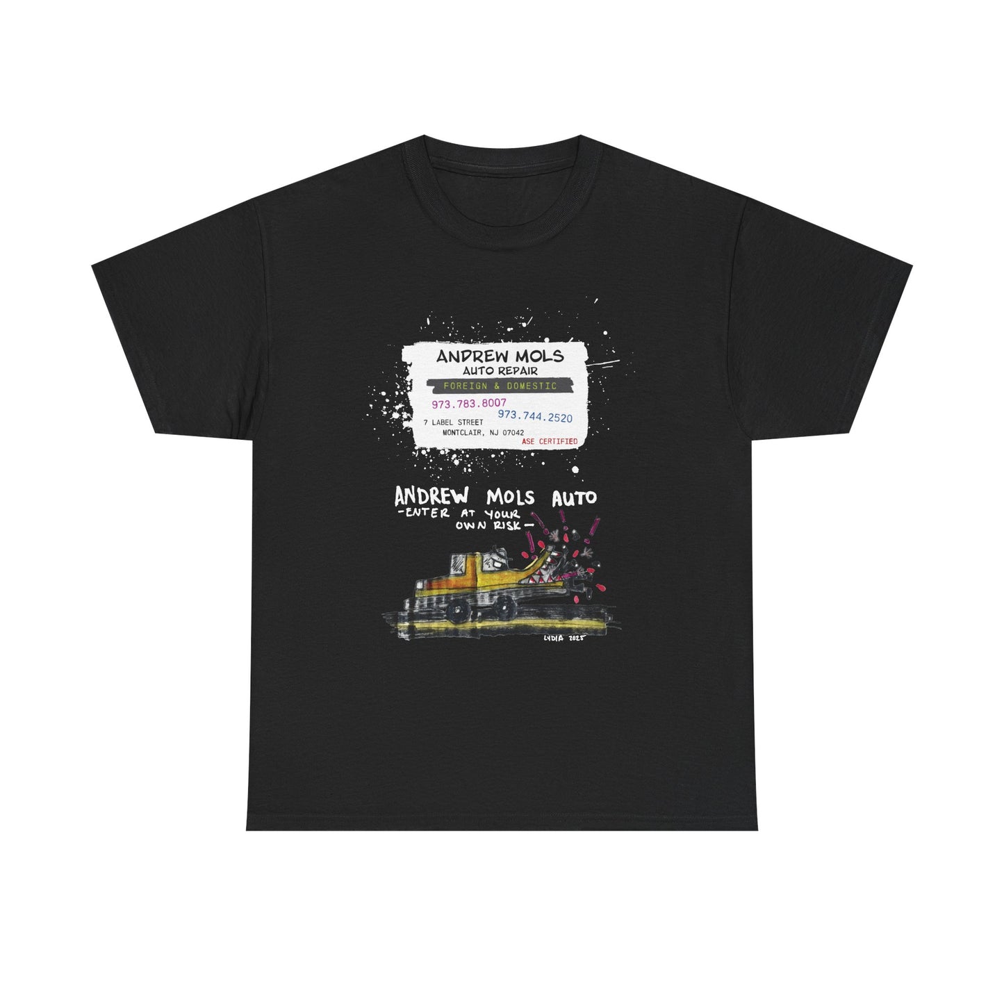ANDREW MOLS AUTO REPAIR Unisex Heavy Cotton Tee